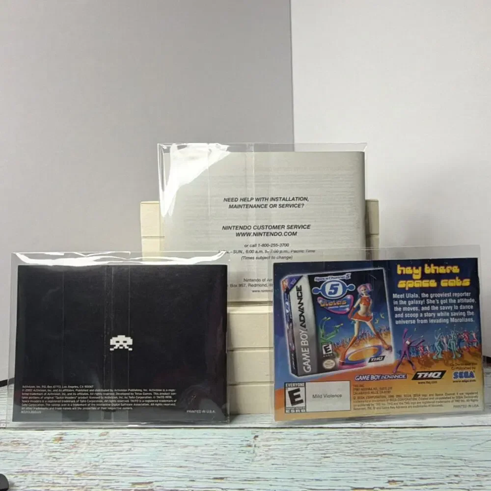 Game Boy Advance Final Fantasy Tactics,Space Invaders & Tetris Worlds Man…MINT
